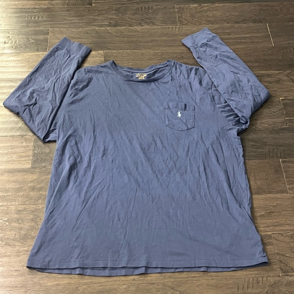 Polo Ralph Lauren Classic Fit Pocket Crew T Shirt Long Sleeve Mens Size XXL